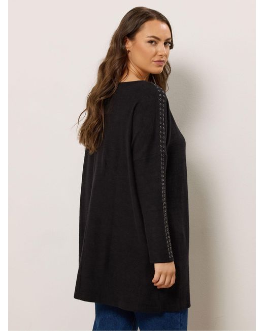 Evans Black Eyelet Jumper