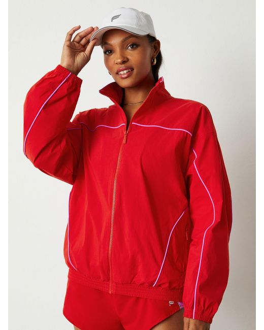 Fabletics Red Relay Track Short