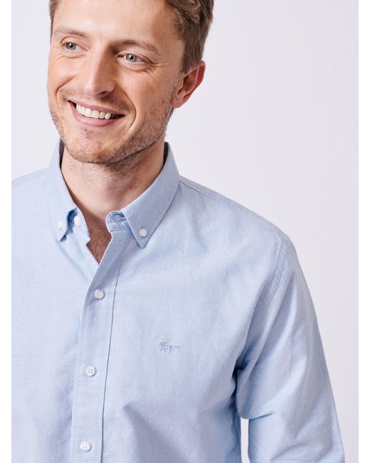 aubi White Alder Oxford 100% Cotton Shirt for men