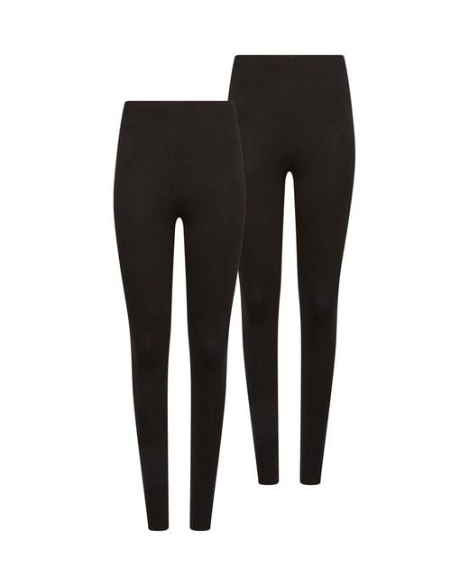 M Com Black Basic Leggings 2 Pack