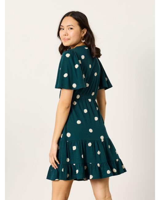 FatFace Blue Fatface Grace Jersey Mini Dress