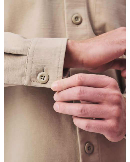 Next Canvas Shacket in Natural für Herren