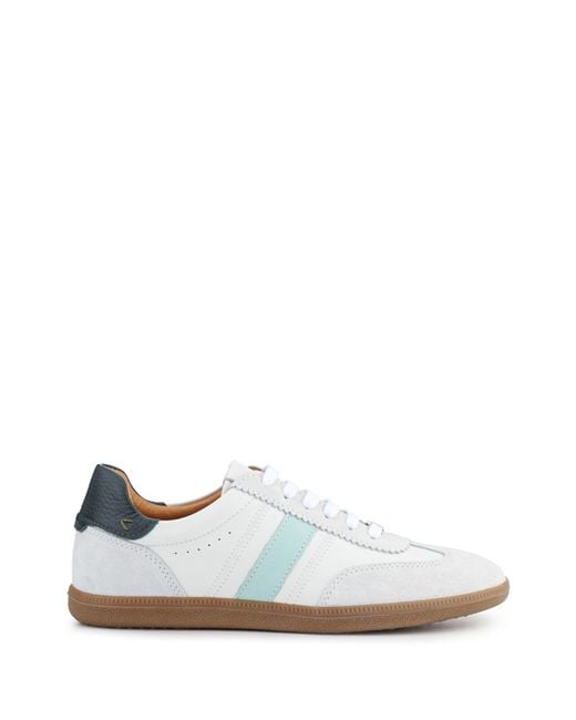 Jones Bootmaker White Artea Leather Trainers