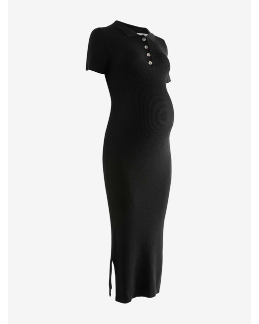 Next Black Maternity Collared Dress