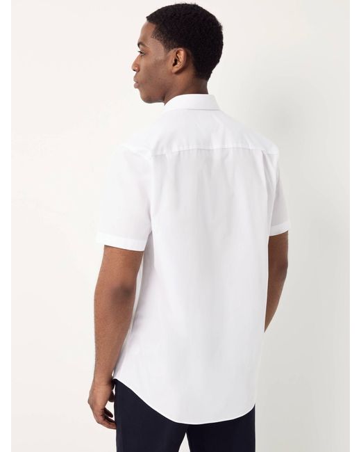 Next White Regular Fit Short Sleeve Easy Care Formal Smart Shirts 5 Pack for men