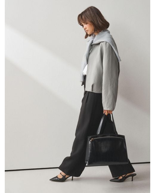 Next Black Structured Tote Bag