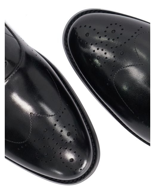 Dune White Wide Fit Shaay Brogues for men