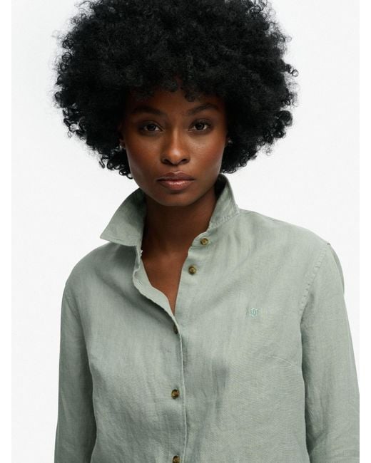 Superdry Green Premium Boyfriend Shirt