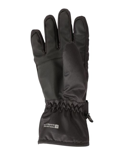 Mountain Warehouse Black Glide Waterproof Ski Gloves
