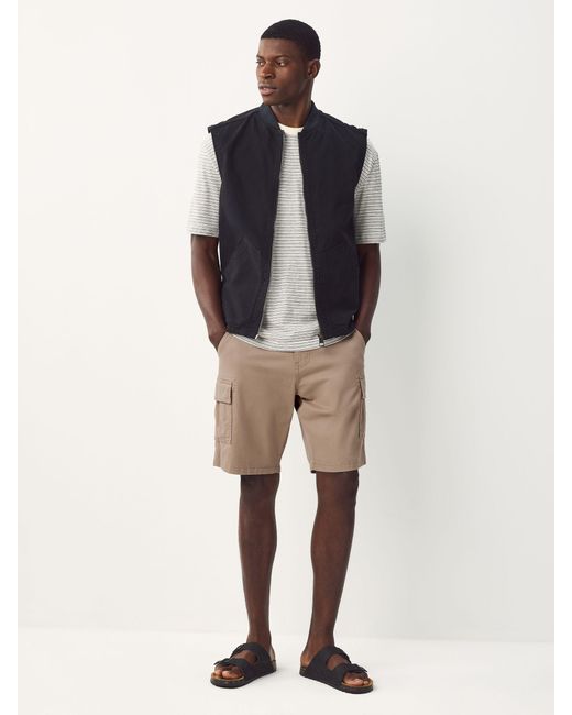 Next Natural Stretch Cargo Shorts for men