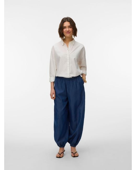 Vero Moda Blue Chambray Balloon Jogger