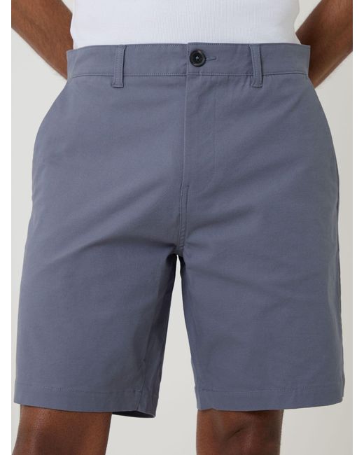 Threadbare Blue Stretch Chino Shorts for men