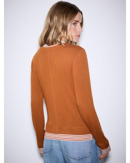 Next Brown Tan Button Down Long Sleeve Layer Henley