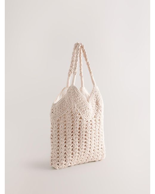 Next Blue Macrame Shoulder Bag