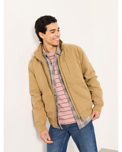 FatFace Natural Fatface Harrington Bomber Jacket for men