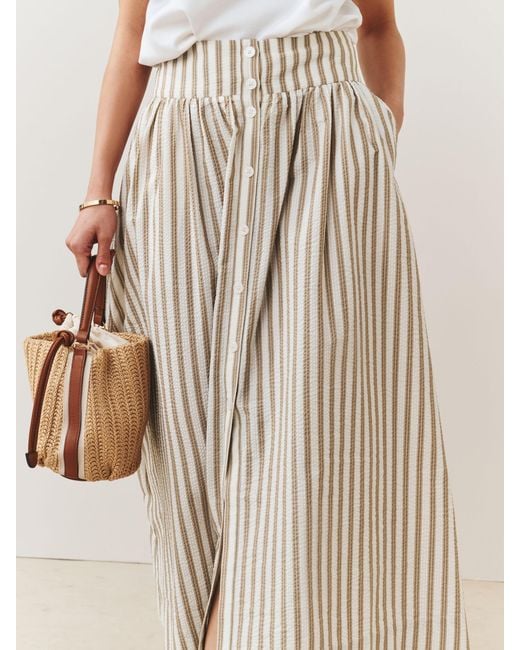 Next Natural Button Down Maxi Skirt