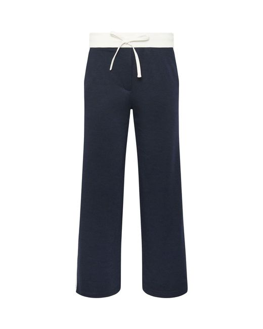 M Com Blue Petite Colourblock Trousers