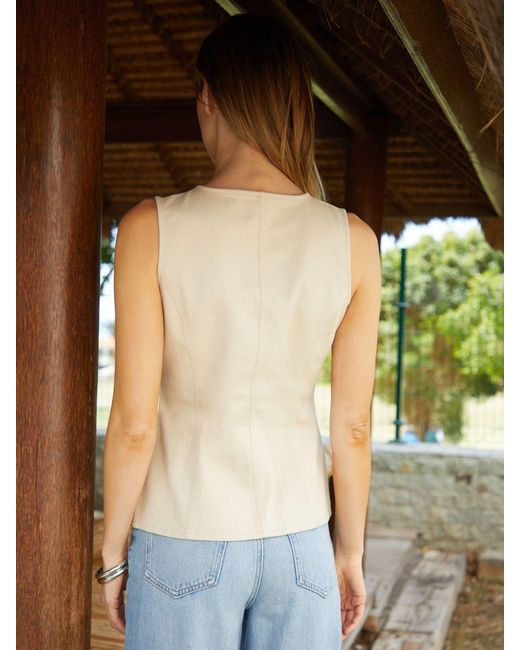 Threadbare Multicolor Denim Waistcoat