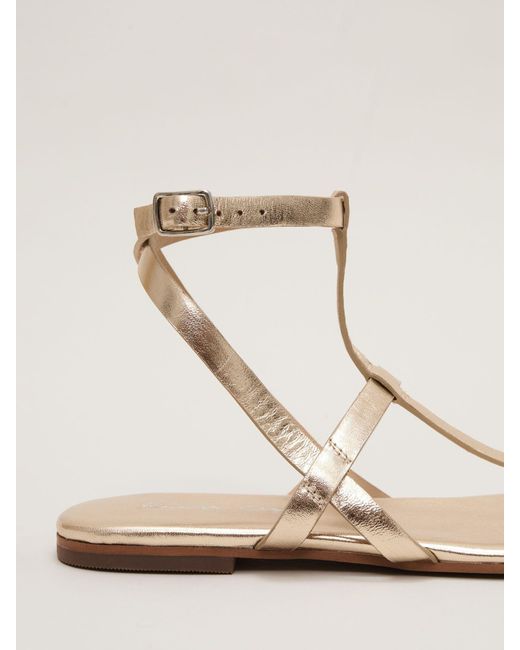 Phase Eight Natural Phase Eight Strappy Flat Sandals