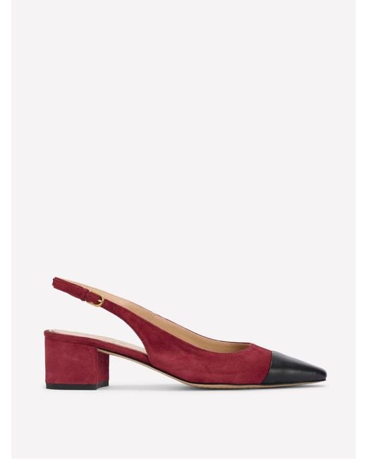Boden Blue Ailsa Block Heel Slingbacks Shoes