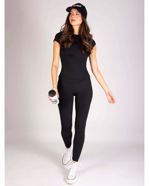 Pineapple Blue Active Stretch Pocket Legging