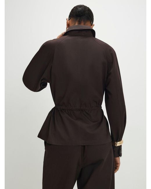 River Island Black Zip Through Drawstring Shacket