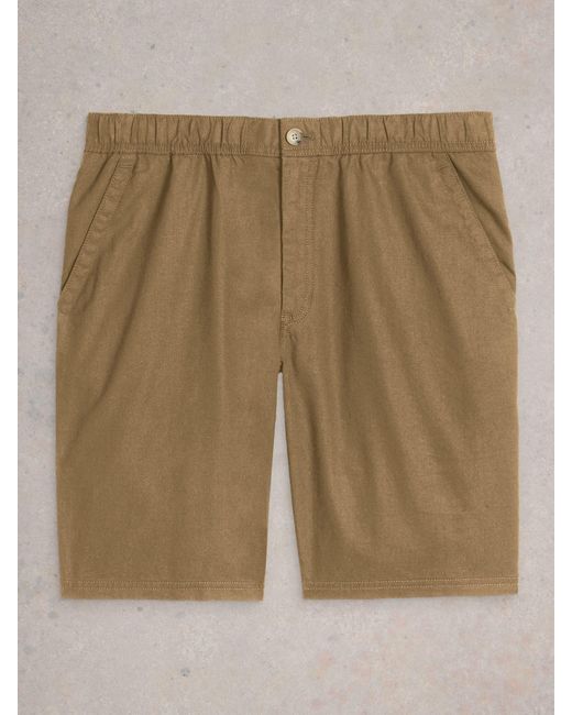 White Stuff Drawstring Linen Blend Shorts38 R in Natural für Herren