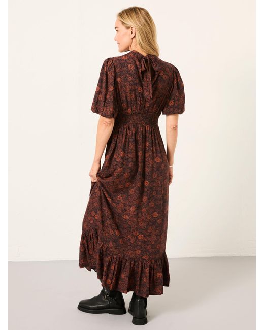 FatFace Brown Fatface Mila Regular Midi Dress