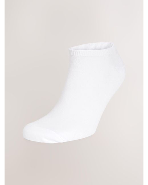 Next White Trainer Socks 6 Pack for men