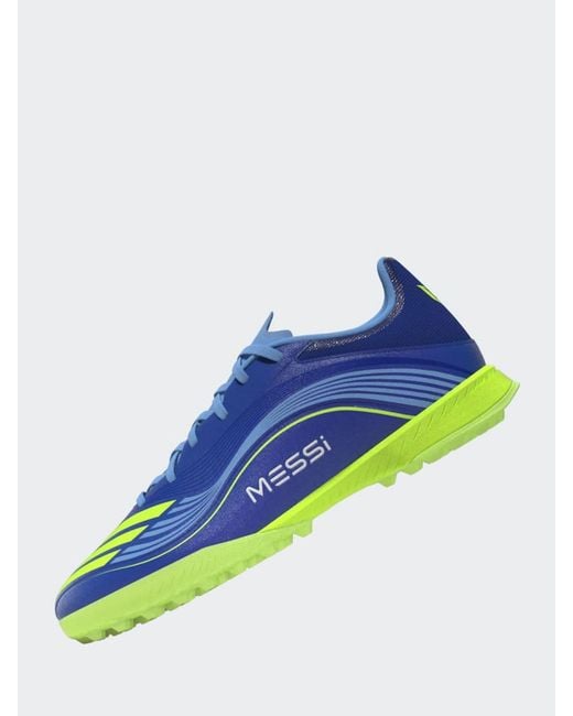 Adidas Blue Adult F50 Messi League Turf Boots for men