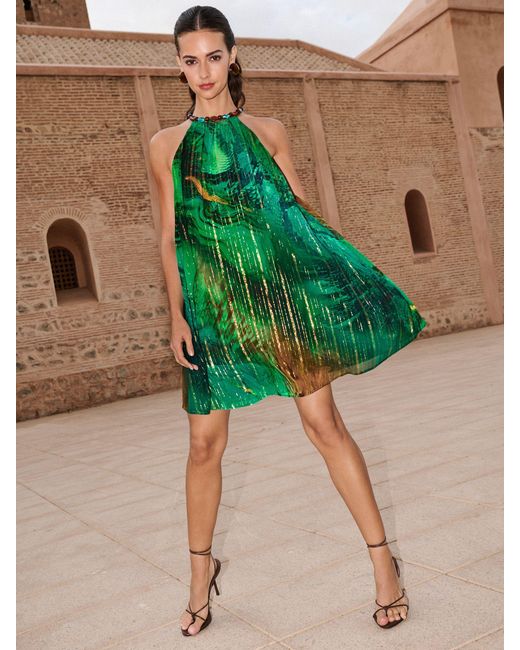 snake print dress green Lime Strappy Plunge Bodycon Model stats for sizing Snake Print Midi Slip Dress