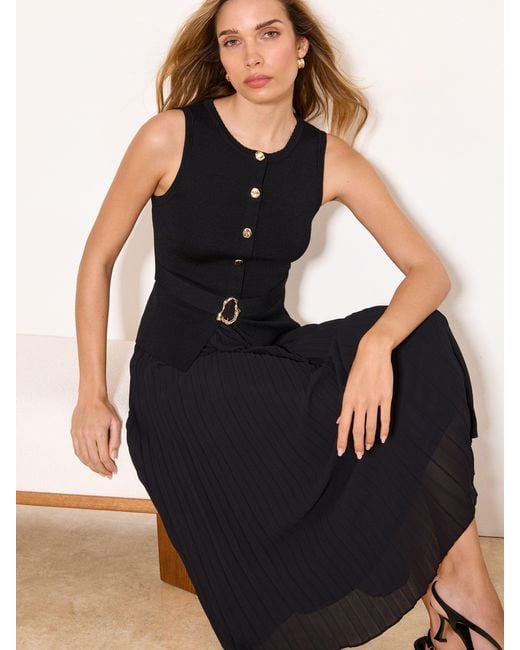 lipsy black maxi dress Buy Lipsy Black High Neck Sleeveless Hotfix Mesh Maxi Dress from the Next  UK online shop