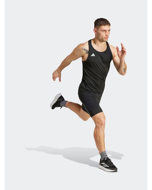 Adidas Adizero Essentials Running Tanktop in Black für Herren