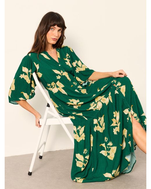 FatFace Green Fatface Paige Regular Midi Dress