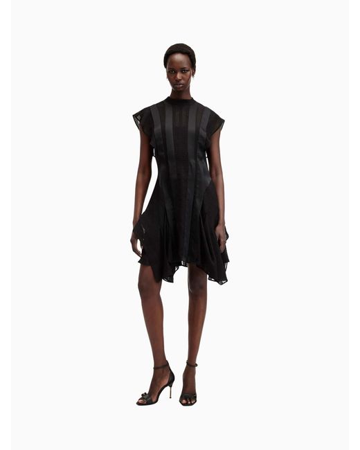 AllSaints Black Allsaints Fleur Texture Dresseu 40 (Uk 12)