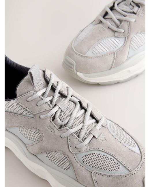 Next Natural Suede Trim Runners for men