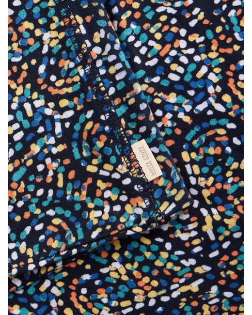 White Stuff Blue Versatile Jersey Roll Scarve