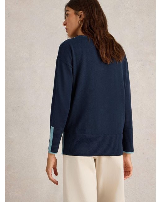 White Stuff Blue Stuff Jumper