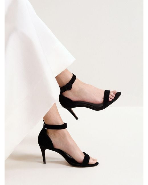 Phase Eight Black Phase Eight Suede Strap Sandal