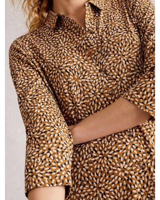 White Stuff Natural Rua Jersey Shirt Dress