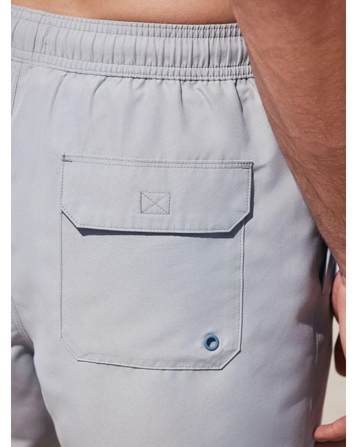 Next Gray Essential Swim Shorts for men