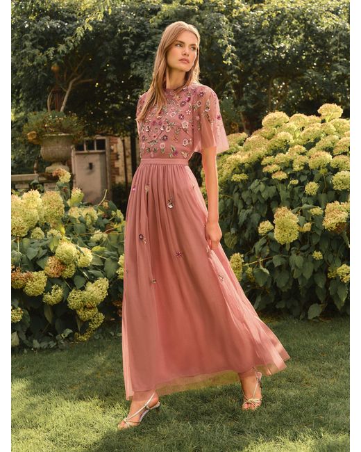 Love & Roses Women's Green Embroidered Angel Sleeve Maxi Dress - www.laplaya.ma Love & Roses Women's Green Embroidered Angel Sleeve Maxi Dress - www.laplaya.ma