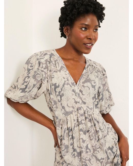 FatFace Natural Fatface Milly Petite Midi Dress