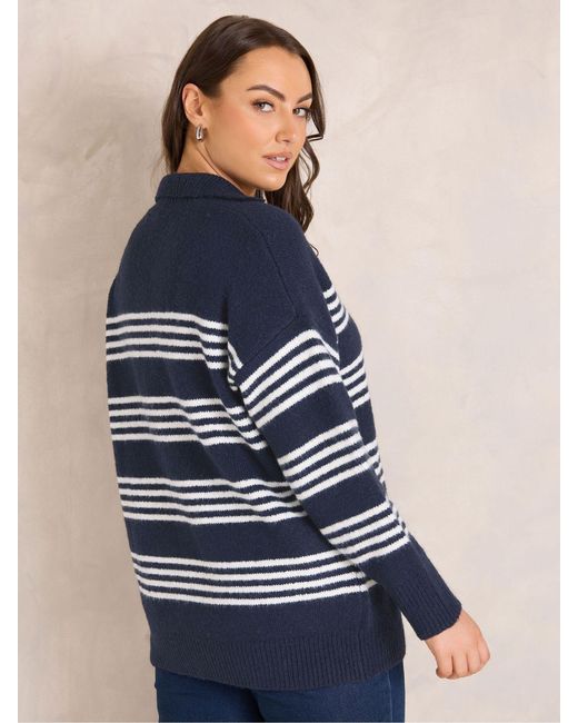 Evans Blue Knitted Jumper