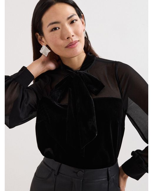 Phase Eight Black Raye Blouse