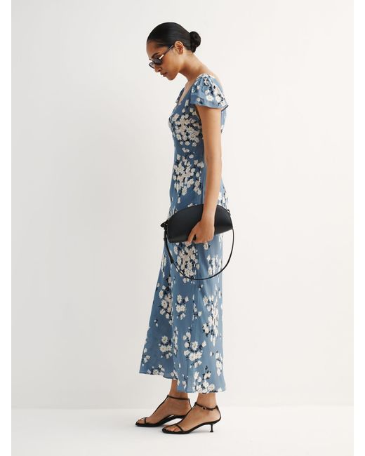 Rixo Blue Amelia Bouquet Cathy Dress