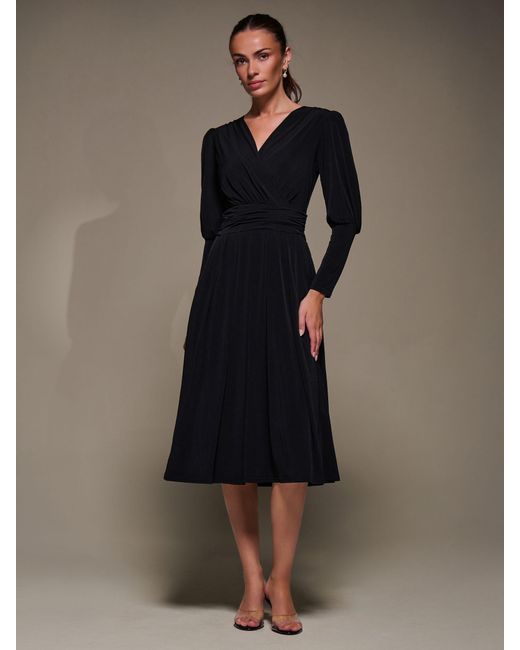 Black Sequin Dress Wrap Dress Long Sleeve Midi Jolie Moi Puff Long Sleeve Jersey Midi Dress In Black Lyst Black Sequin Dress Wrap Dress Long Sleeve Midi Jolie Moi Puff Long Sleeve Jersey Midi Dress In Black Lyst