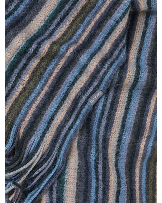 FatFace Blue Fatface Multi Stripe Scarf for men
