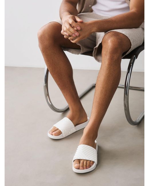 Next Natural Moulded Sliders for men
