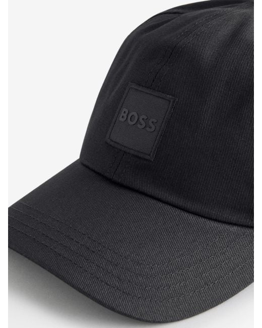 Boss Black Logo Patch Twill Cap for men